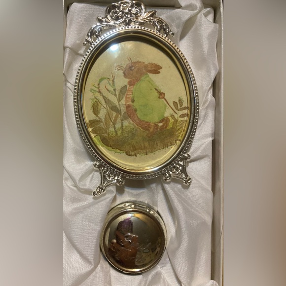 Vintage Grenadier Silver Baby’s First Tooth & Oval Picture Frame - Picture 2 of 13